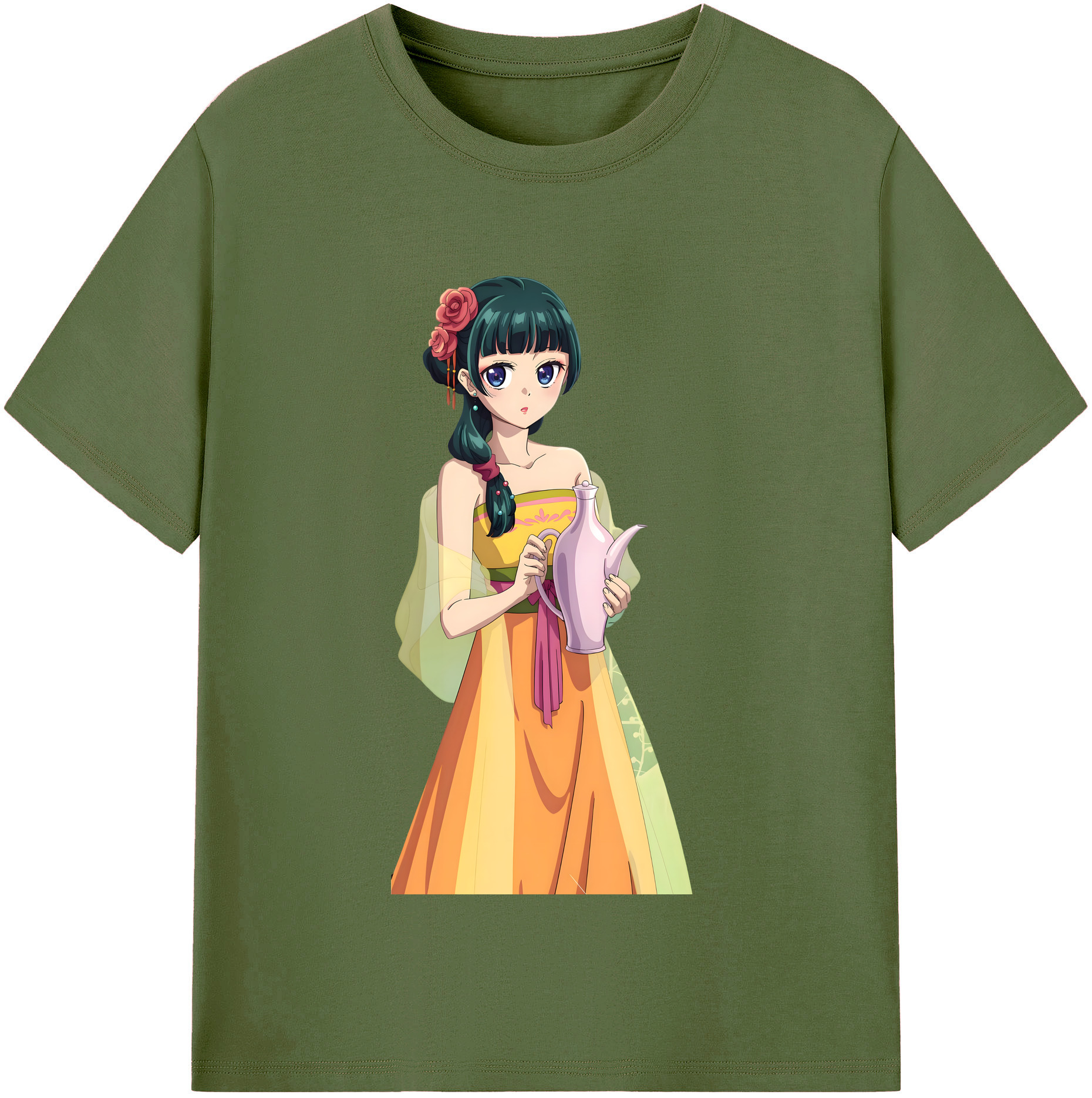（画像用） 薬屋のひとりごと The Apothecary Diaries 綿100％半袖Tシャツ（フロントプリント）